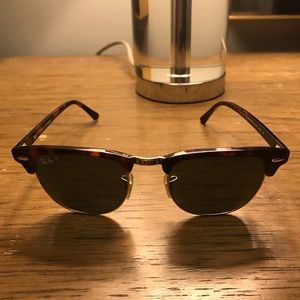 RAYBAN CLUBMASTER POLARIZED MENS SUNGLASSES